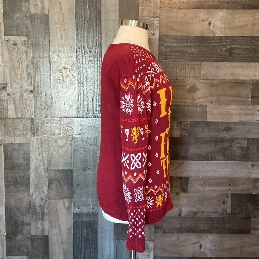 Men’s Game Of Thrones ugly Christmas sweater large I Drink And I Know Things